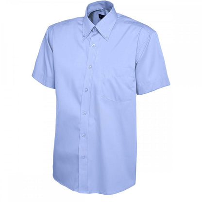 UC702 Mens Pinpoint Oxford Half Sleeve Shirt