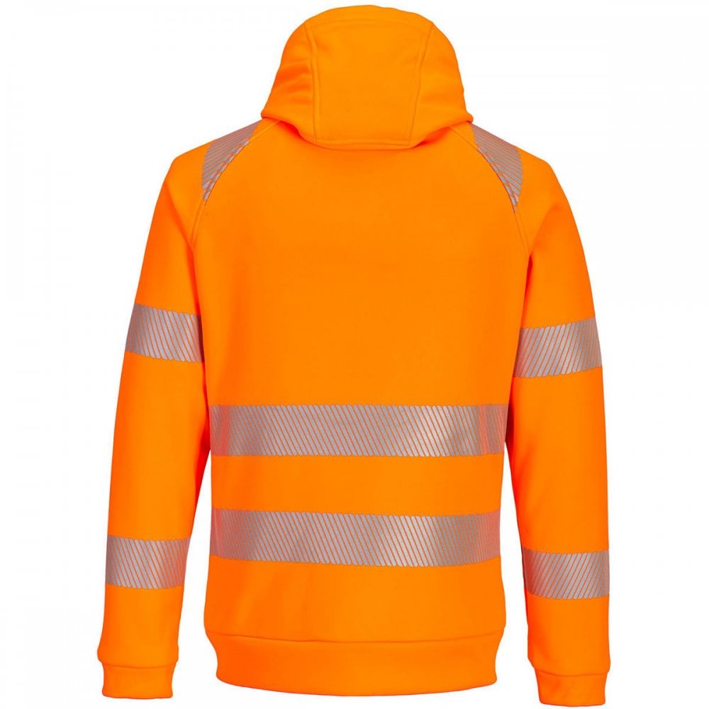 DX477 DX4 Hi-Vis Funnel Neck Zipped Sweatshirt