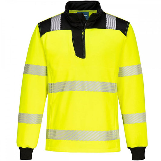 PW326 PW3 Hi-Vis 1/4 Zip Sweatshirt