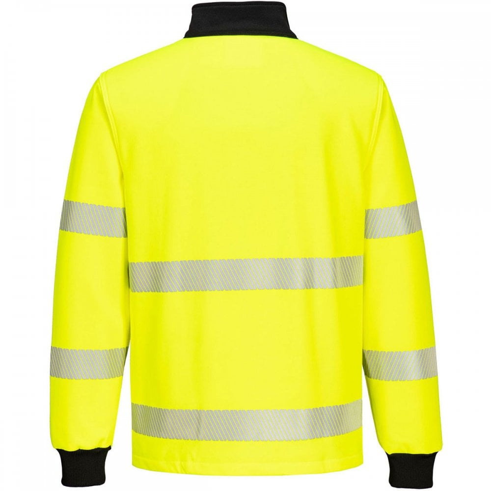 PW326 PW3 Hi-Vis 1/4 Zip Sweatshirt