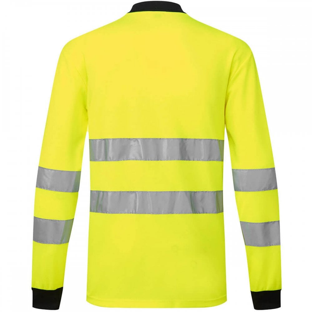 PW220 PW2 Hi-Vis Polo Shirt Long Sleeve