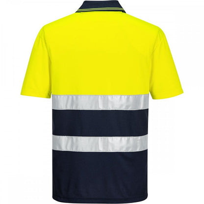 S175 Hi-Vis Lightweight Contrast Polo Shirt Short Sleeve