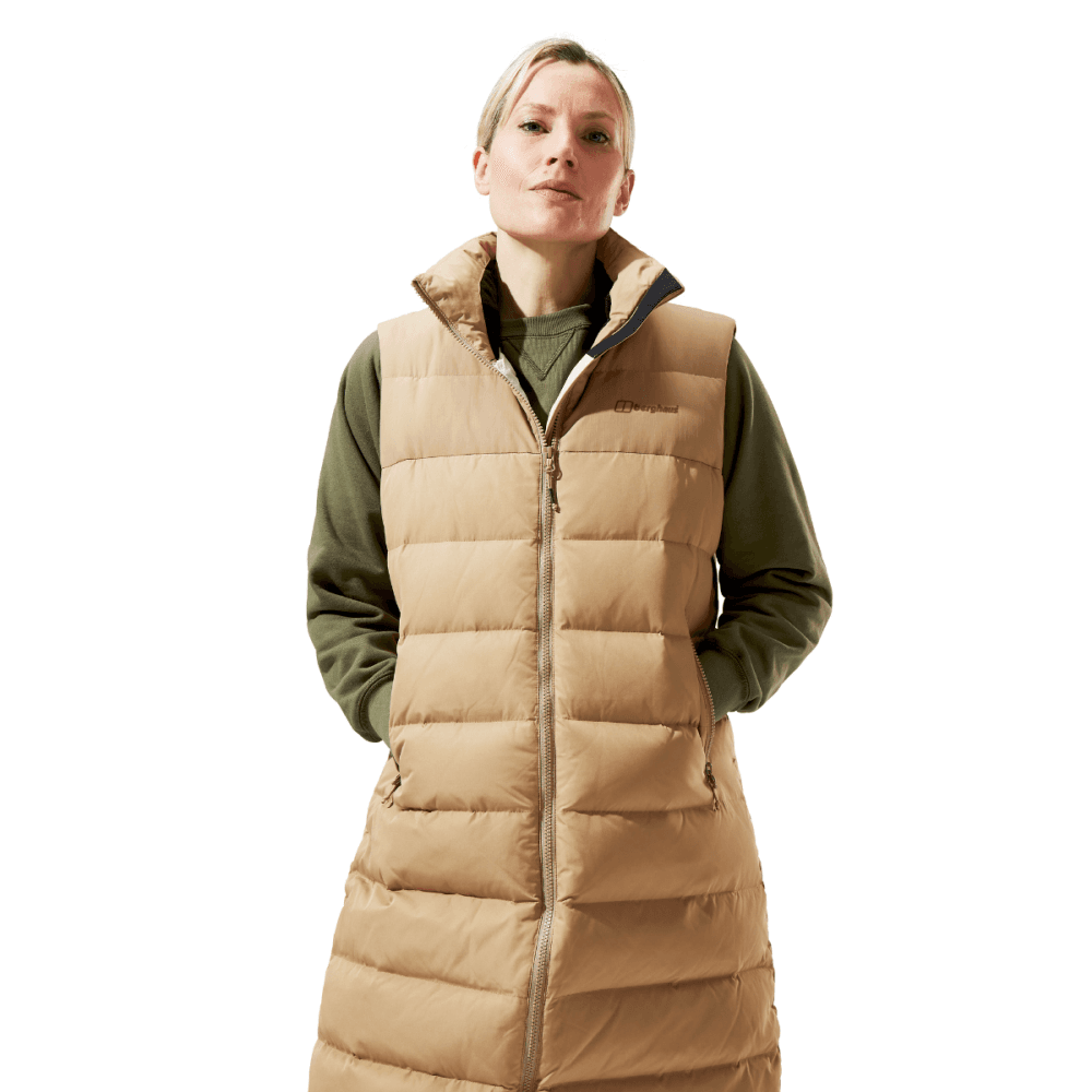 4-A001666 Womens Embo 4In1 Long Down Jacket