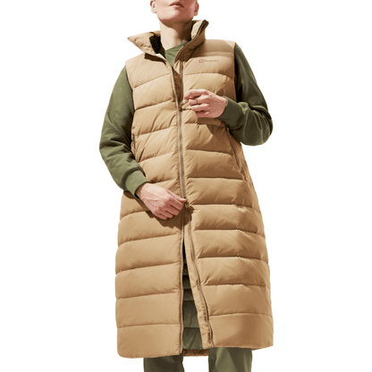 4-A001666 Womens Embo 4In1 Long Down Jacket