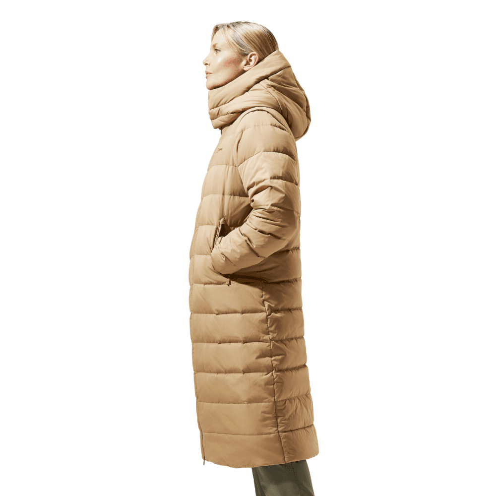 4-A001666 Womens Embo 4In1 Long Down Jacket