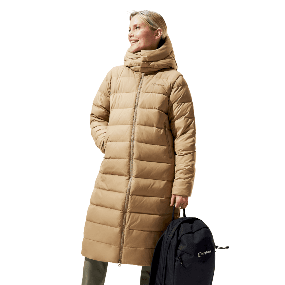 4-A001666 Womens Embo 4In1 Long Down Jacket