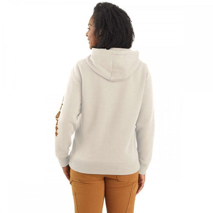 102791 Relaxed Fit Midweight Logo Sleeve Graphic Sweatshirt