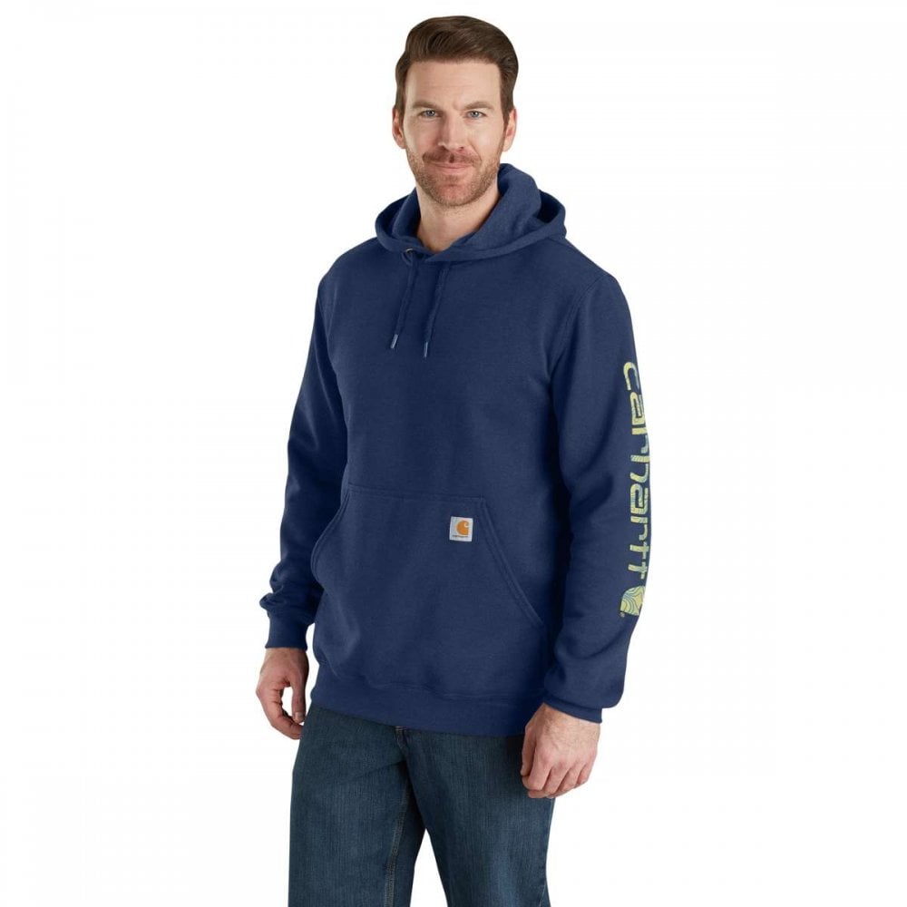 K288 Loose Fit Midweight Logo Sleeve Graphic Sweatshirt