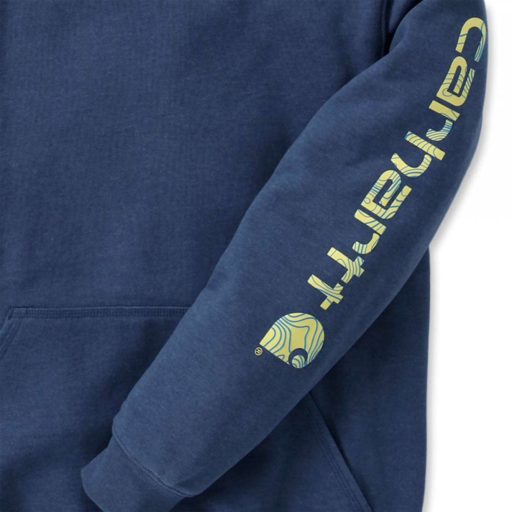 K288 Loose Fit Midweight Logo Sleeve Graphic Sweatshirt