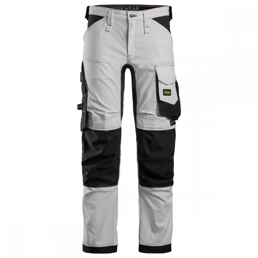 6341 AllroundWork Stretch Trousers White 30" 47" *One Size Only - Outlet Store*