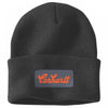 107007 Knit Cuffed Script Patch Beanie