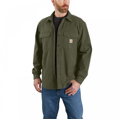 105419 Canvas Fleece-Lined Shirt Jacket