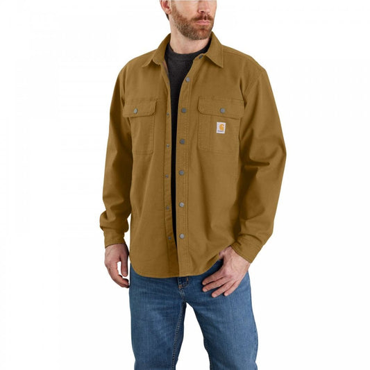 105419 Canvas Fleece-Lined Shirt Jacket