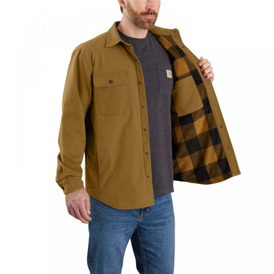 105419 Canvas Fleece-Lined Shirt Jacket