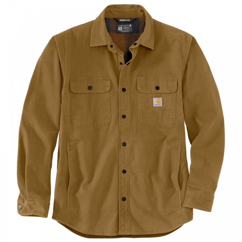 105419 Canvas Fleece-Lined Shirt Jacket