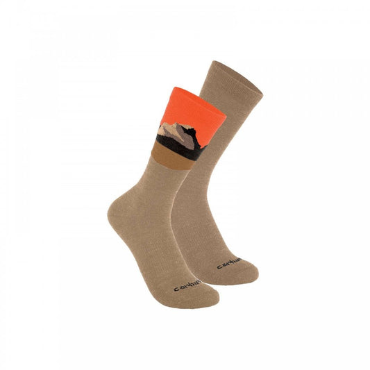 803397 Wool Blend Mountain Crew Sock 2 Pack