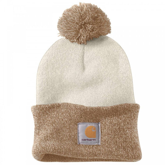 102240 Knit Pom-Pom Cuffed Beanie