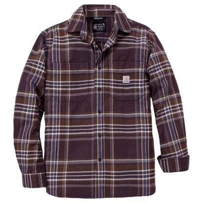 107010 Rugged Flex Relaxed Fit Midweight Flannel Long-Sleeve Plaid Shirt