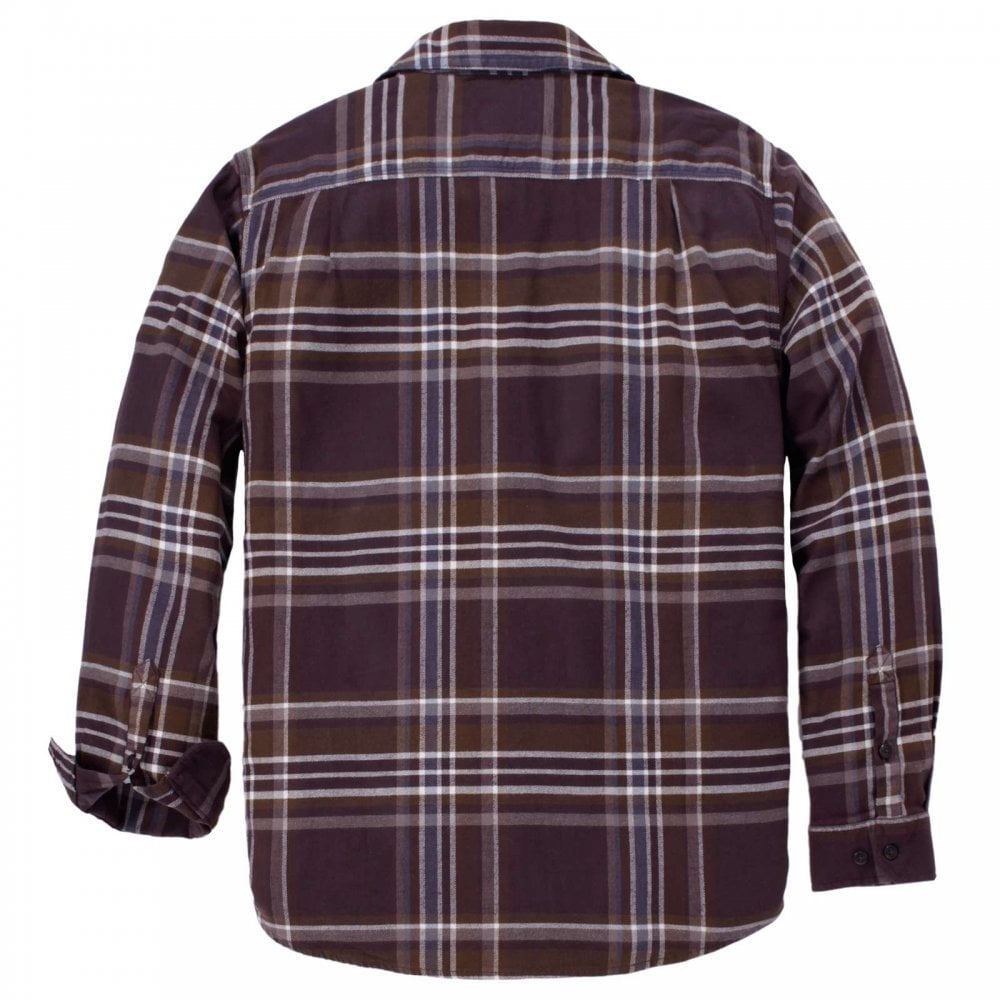 107010 Rugged Flex Relaxed Fit Midweight Flannel Long-Sleeve Plaid Shirt