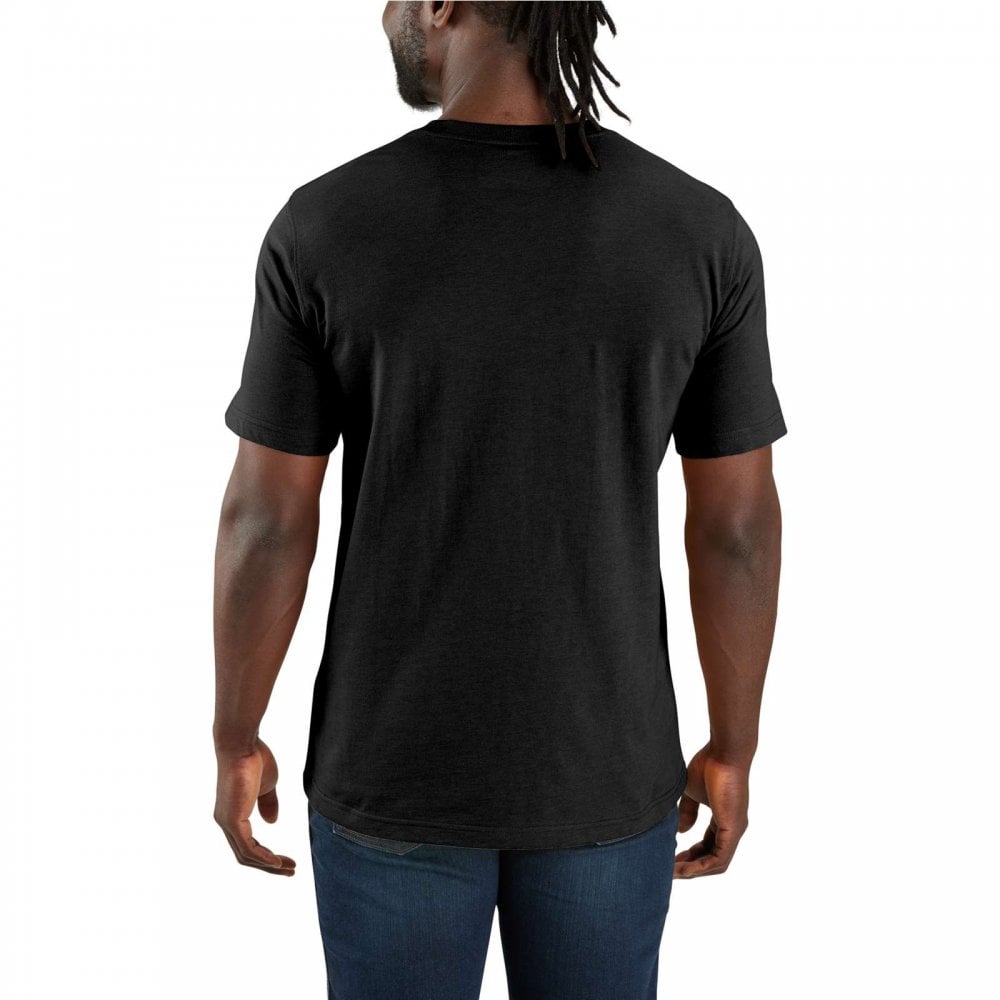 107063 Relaxed Fit Lightweight Short-Sleeve Pocket Script Graphic T-Shirt