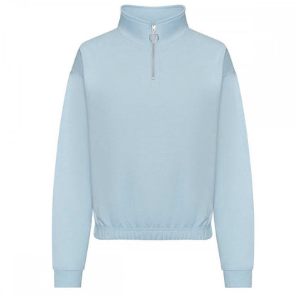 JH037 Women'S Cropped ¼-Zip Sweat