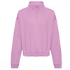 JH037 Women'S Cropped ¼-Zip Sweat