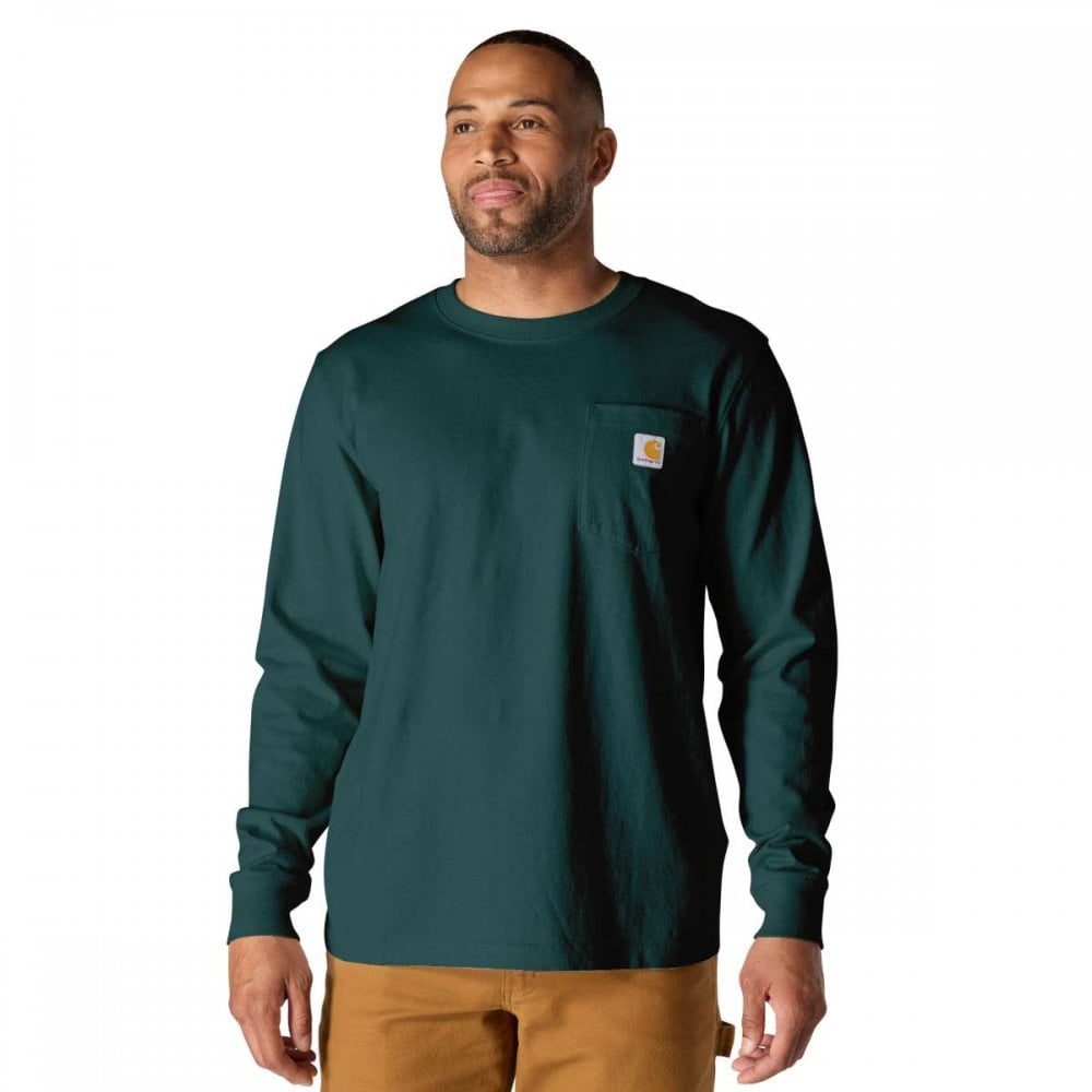 107260 Relaxed Fit Heavyweight Short-Sleeve Pocket Outdoor Graphic T-Shirt