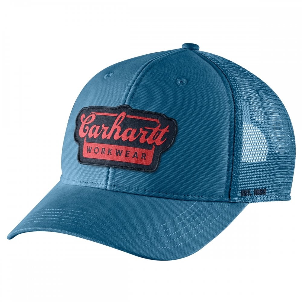 106738 Twill Mesh-Back Script Patch Cap