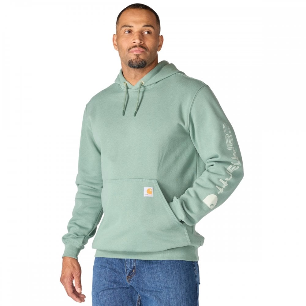 K288 Loose Fit Midweight Logo Sleeve Graphic Sweatshirt