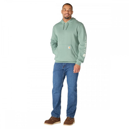 K288 Loose Fit Midweight Logo Sleeve Graphic Sweatshirt
