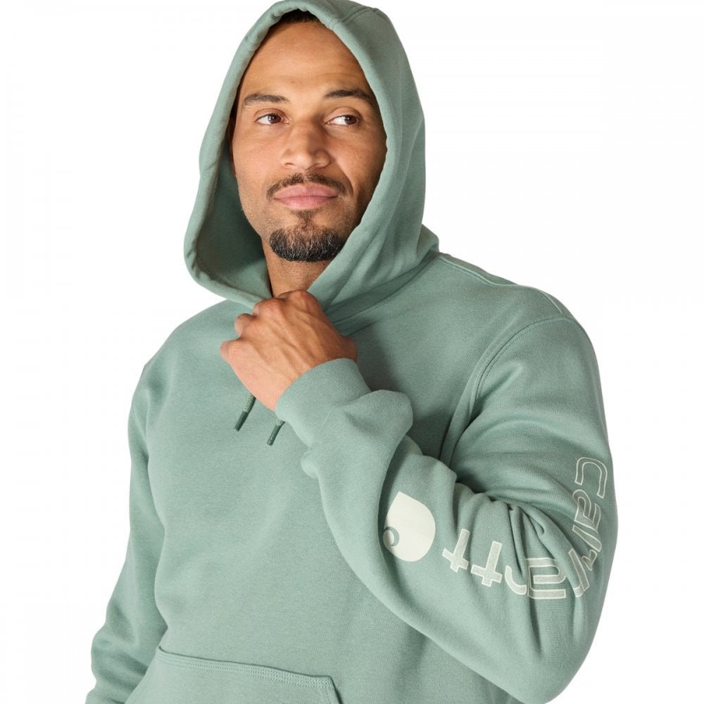 K288 Loose Fit Midweight Logo Sleeve Graphic Sweatshirt