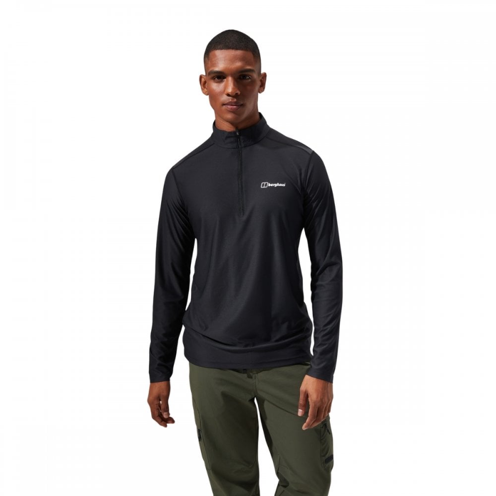 Mens 24/7 L/S Half Zip Tech Tee