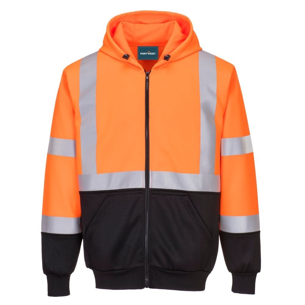 Hi-Vis 2-Tone Zipped Hoodie