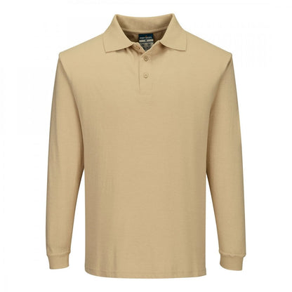 FR10 Flame Resistant Antistatic Long Sleeve Polo Shirt