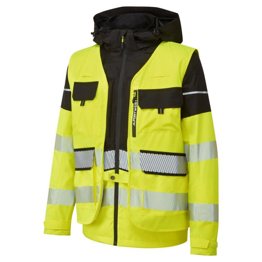 BX323 Ultimate Modular Hi-Vis 3-in-1 Rain Jacket