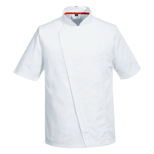 C739 Chef's Mesh Air Pro Asymmetrical Jacket S/S