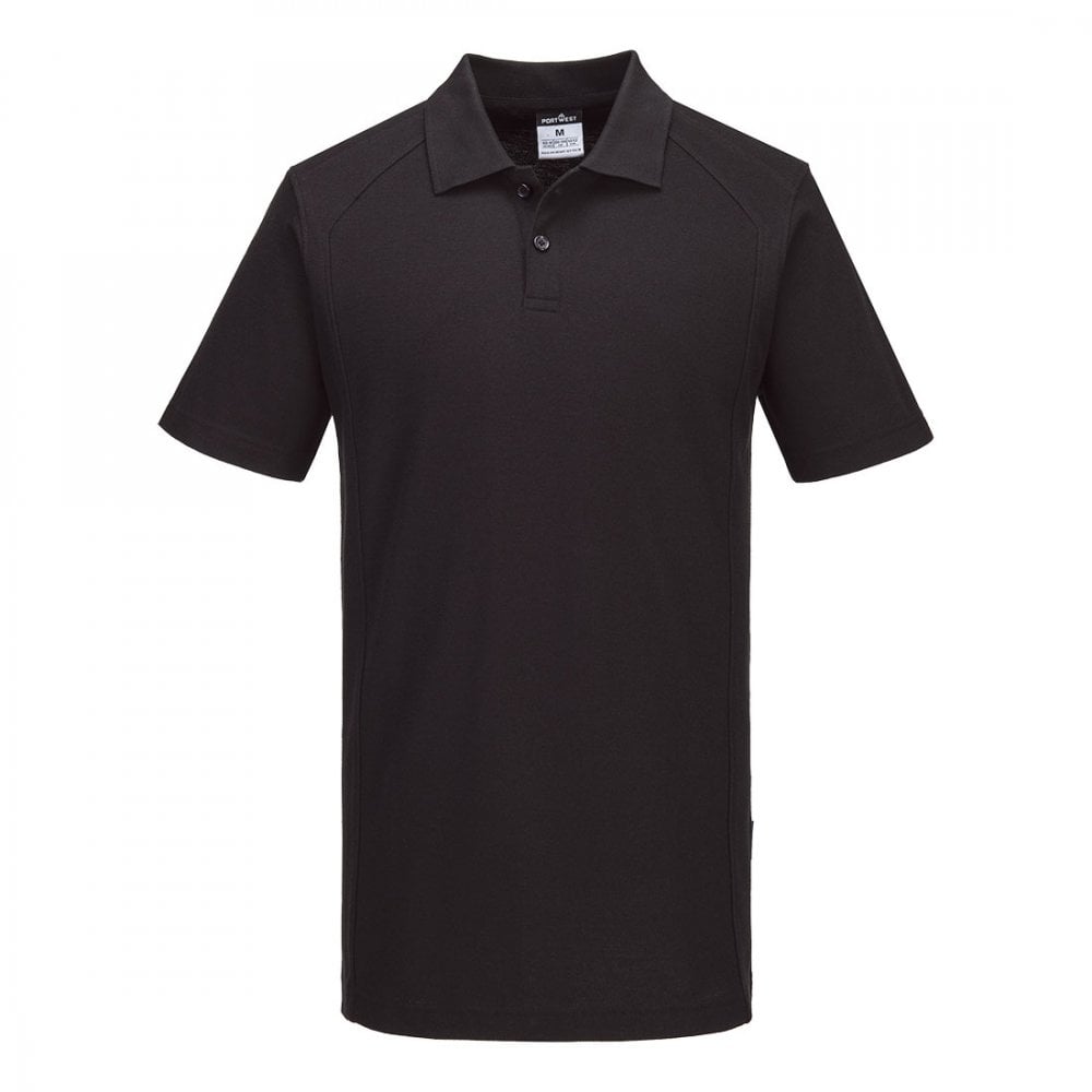 CD812 WX2 Eco Polo Shirt S/S Black 3XL *One Size Only - Outlet Store*