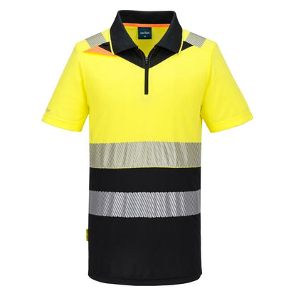 DX435 DX4 Hi-Vis Zip Class 1 Polo Shirt S/S