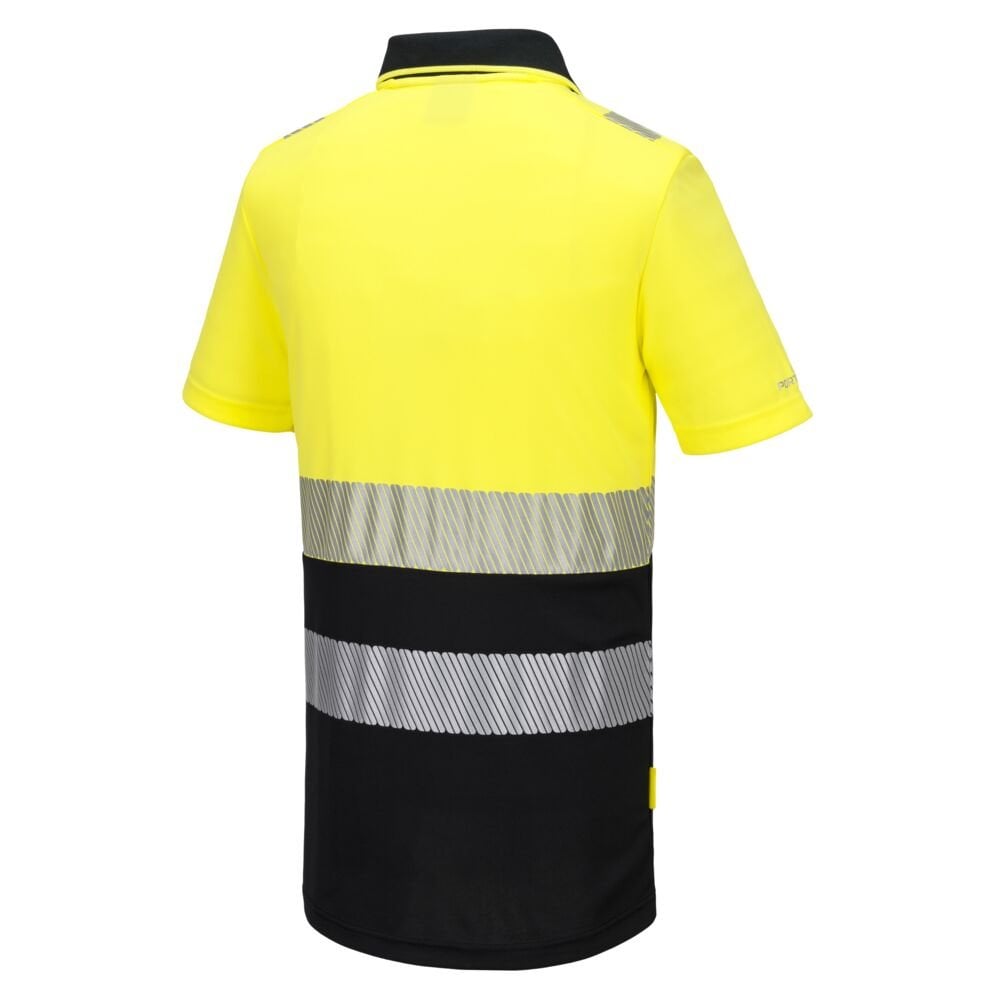 DX435 DX4 Hi-Vis Zip Class 1 Polo Shirt S/S