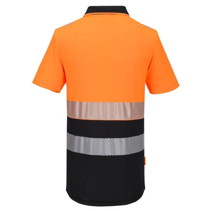 DX435 DX4 Hi-Vis Zip Class 1 Polo Shirt S/S