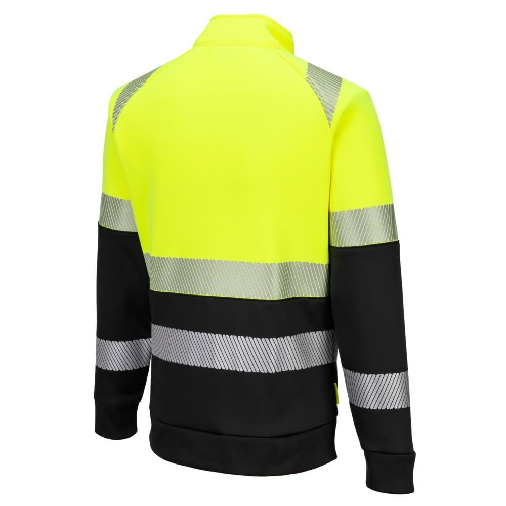 DX490 DX4 Hi-Vis Class 1 Funnel Neck Zipped Sweatshirt