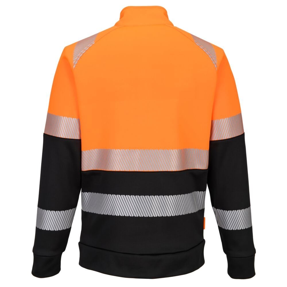 DX490 DX4 Hi-Vis Class 1 Funnel Neck Zipped Sweatshirt