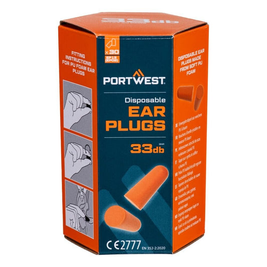 EP13 PU Foam Ear Plugs (30 Pairs)