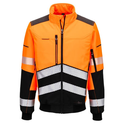 EV468 EV4 Hi-Vis Softshell Bomber (3L)