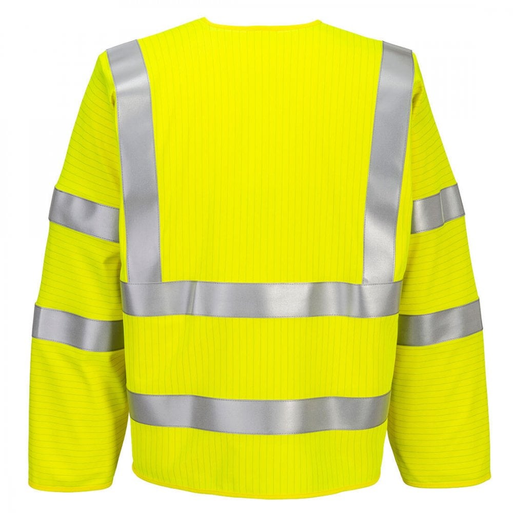 FR616 Bizflame Hi-Vis FR Long Sleeve Zip Vest