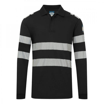 FR733 PW3 Modaflame Knit FR Long Sleeve Polo Shirt