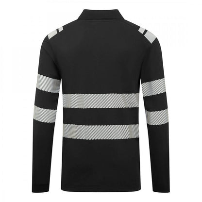 FR733 PW3 Modaflame Knit FR Long Sleeve Polo Shirt