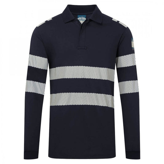 FR733 PW3 Modaflame Knit FR Long Sleeve Polo Shirt