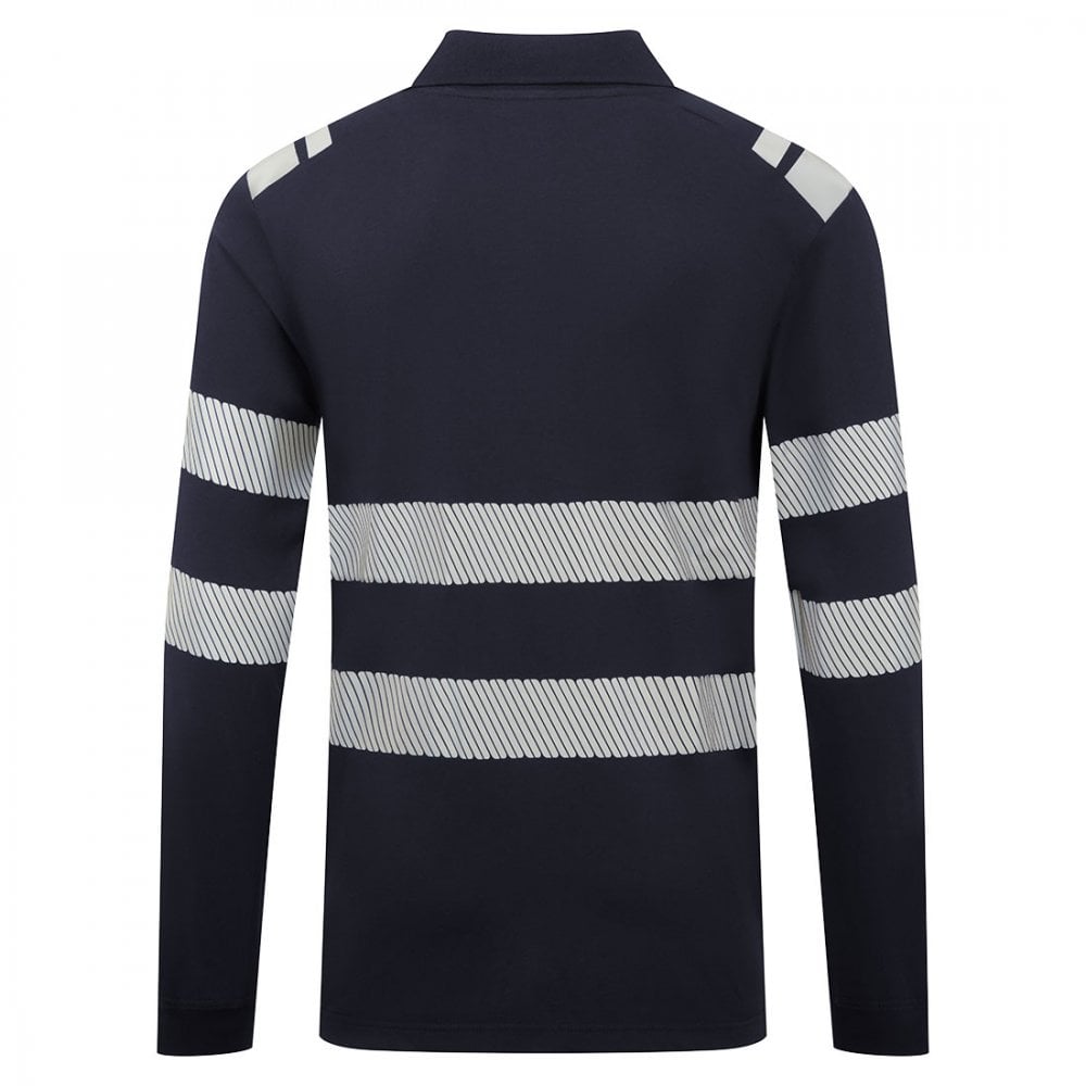 FR733 PW3 Modaflame Knit FR Long Sleeve Polo Shirt