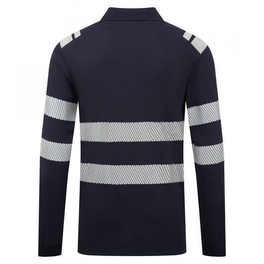 FR733 PW3 Modaflame Knit FR Long Sleeve Polo Shirt